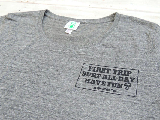 【FirstTrip】ファーストトリップ・ヴィンテージ・ヘザー色・オリジナル・Tシャツ(レディース)