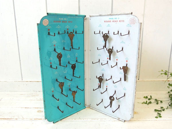 クローバー KEY ヴィンテージ・鍵・キーフック・ディスプレイラック・工業系・店内装飾・US