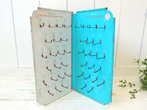 クローバー KEY ヴィンテージ・鍵・キーフック・ディスプレイラック・工業系・店内装飾・US