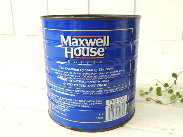 【NY・USA】1892~1992's・コーヒー缶/Maxwell House/COFFEE/ティン