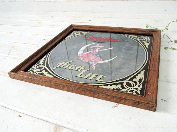 【MILLER】ミラービール・アドバタイジング・ヴィンテージ・パブミラー・壁飾り・壁掛け鏡