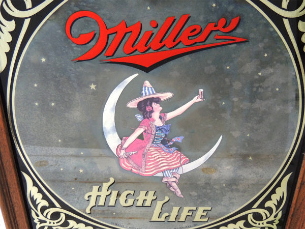 【MILLER】ミラービール・アドバタイジング・ヴィンテージ・パブミラー・壁飾り・壁掛け鏡