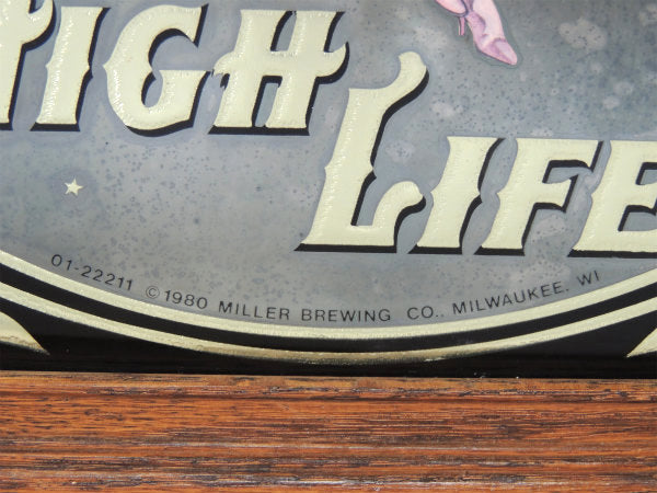【MILLER】ミラービール・アドバタイジング・ヴィンテージ・パブミラー・壁飾り・壁掛け鏡