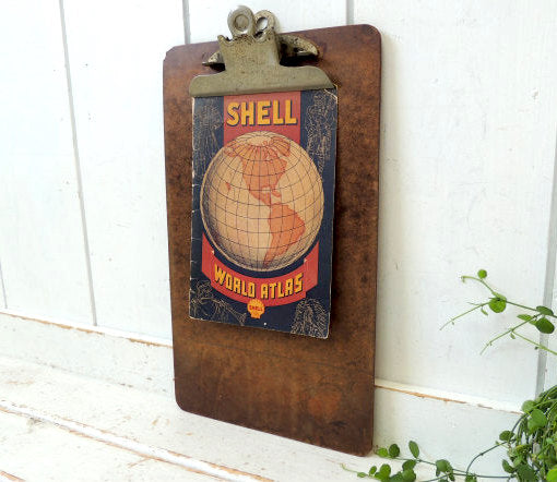 ELBE USA オールド ヴィンテージ ロングクリップボード バインダー 文房具 ステーショナリー