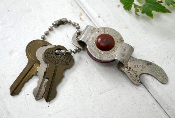 TITE-FIT メタル US ビンテージ 栓抜き ボトルオープナー ボトルストッパー キーホルダー