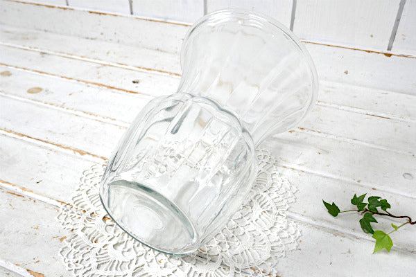 エレガントなシンプルデザイン クリア ガラス ヴィンテージ フラワーベース 花瓶・結婚式