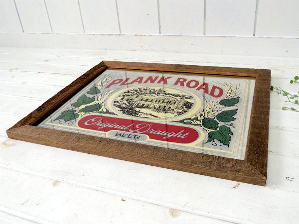 【PLANK ROAD】ミラービール・アドバタイジング・ヴィンテージ・パブミラー・壁飾り・壁掛け鏡