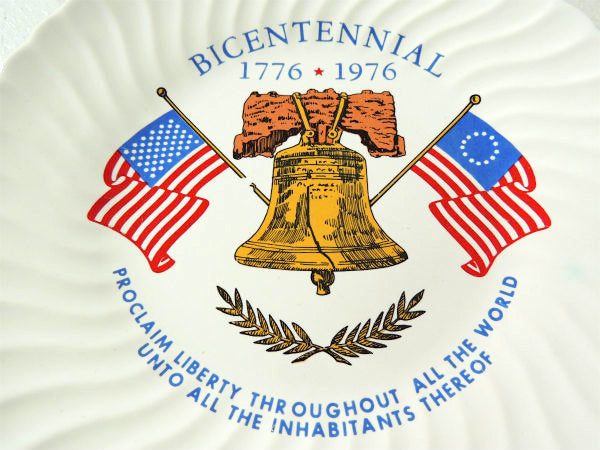 Bicentennial アメリカ 200年記念・自由の鐘・陶器製・ヴィンテージ・記念プレート・お皿