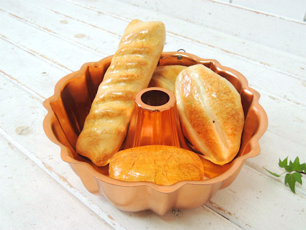 銅製 ヴィンテージ モールド 菓子型 ゼリーモールド 焼き型 大型 キッチン用品 USA