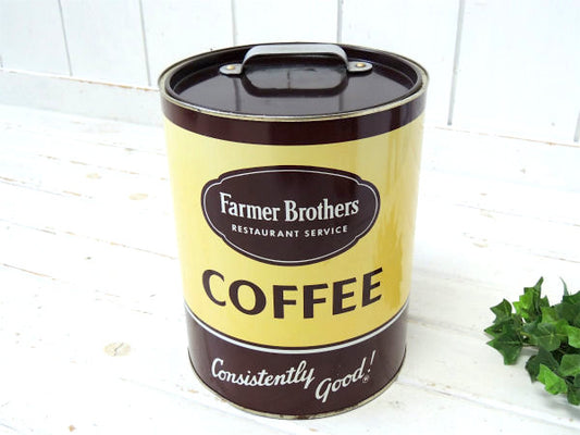 【Farmer Brothers】COFFEE・ブリキ製・ヴィンテージ・コーヒー缶/ティン/缶