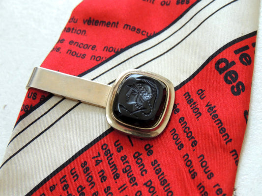 【スパルタンヘルメット】カメオ・兵士・ヴィンテージ・ネクタイ用・タイピン・タイクリップ