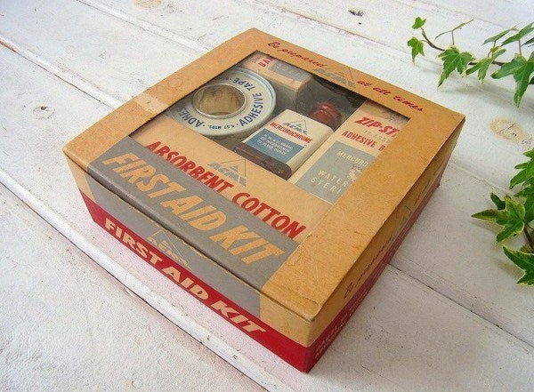 【ACME】古いアメリカのヴィンテージ・ファーストエイドキット/救急セット/デッドストック