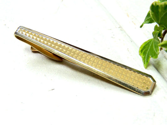 【キラキラ・HICKOK社製】ヴィンテージ・タイピン・ゴールドカラー・金色・USA・ファッション