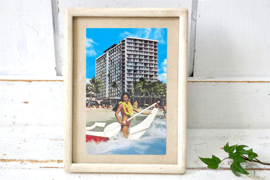 美女 ビキニガール・アウトリガーホテル・ハワイ ワイキキ ヴィンテージ・ポストカード ハガキ・絵葉書