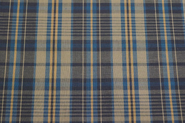 デッドストック ブラウン系 オーバーチェック柄 ファブリック 生地 ハンドメイド 手芸 コットン