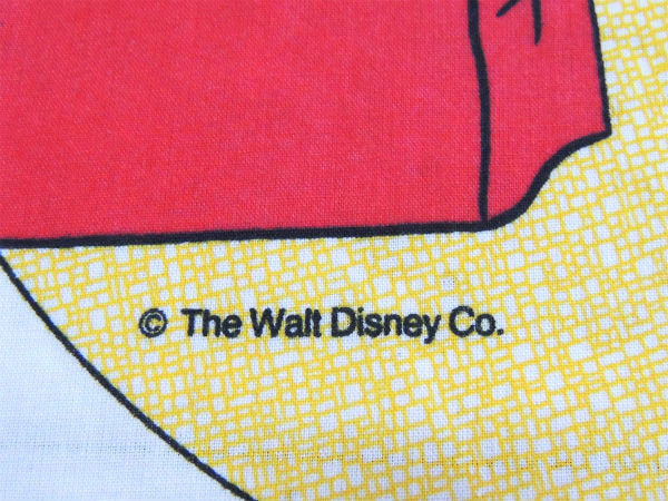 【ミニーマウス】USA・ディズニー・カラフル・ヴィンテージ・USEDフラットシーツ(1/2)