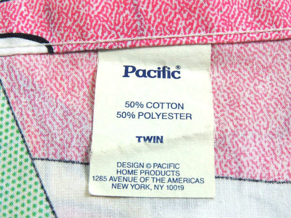 【ミニーマウス】USA・ディズニー・カラフル・ヴィンテージ・USEDフラットシーツ(1/2)