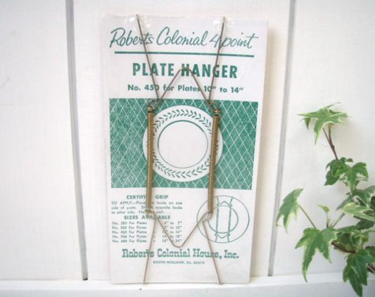 USA デッドストック プレートハンガー 皿掛け 皿受け金具 壁飾り ディスプレイ