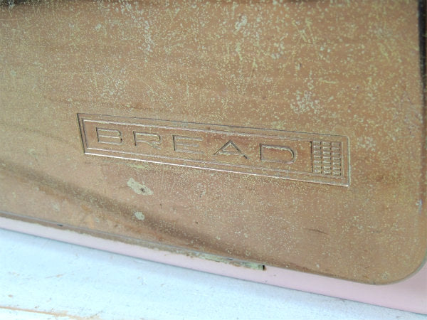 LINCOLN ピンク×ゴールドトーン・2段式・ブレッドケース・アメリカンビンテージ・キッチン雑貨