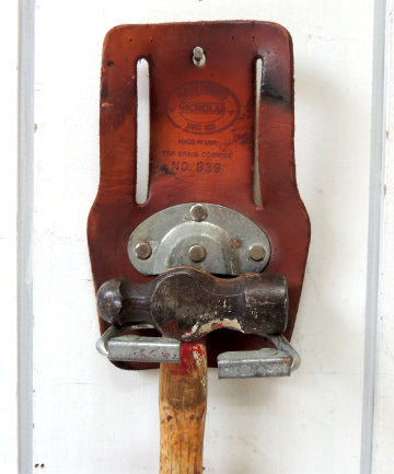 【No.839・ニコラス】レザー製・ヴィンテージ・ハンマーホルダー・ツールホルダー・DIY