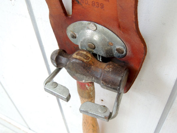 【No.839・ニコラス】レザー製・ヴィンテージ・ハンマーホルダー・ツールホルダー・DIY