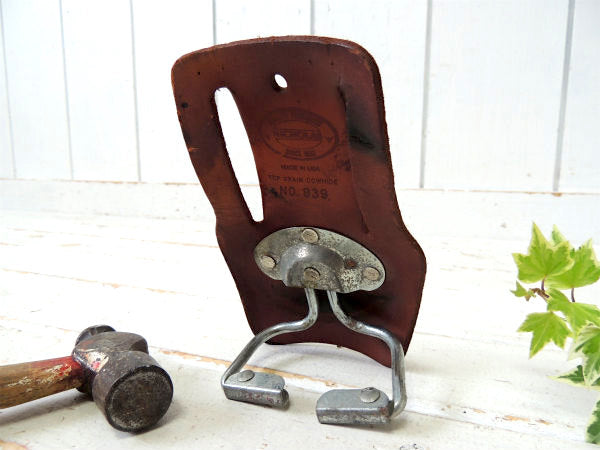 【No.839・ニコラス】レザー製・ヴィンテージ・ハンマーホルダー・ツールホルダー・DIY