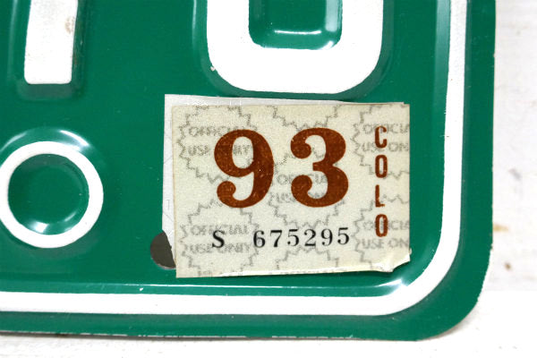 USA コロラド州 LCS-876 ヴィンテージ ナンバープレート カーライセンスプレート2枚セット