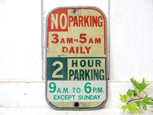 【NO PARKING・パーキング】ストリートサイン・ヴィンテージ・サイン・看板・USA・道路標識