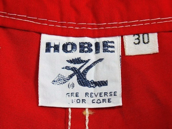 【HOBIE SURF】ホビー・赤色・デッドストック・ヴィンテージ・サーフパンツ/トランクス