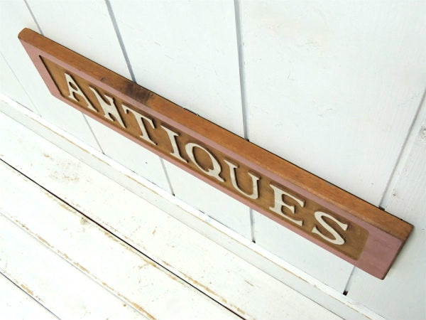 【ANTIQUES】木製・ヴィンテージ・ウッドサイン・看板・インテリア・店舗ディスプレイ