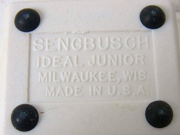 【SENGBUSCH】イエローの陶器製・アンティーク・スタンプモイスチャー/切手ぬらし(S)　USA