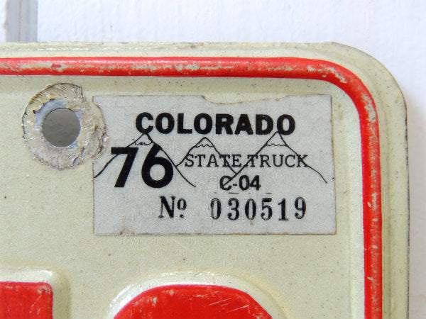 【コロラド州・トラック】1975’s・ヴィンテージ・ナンバープレート・カーライセンスプレート