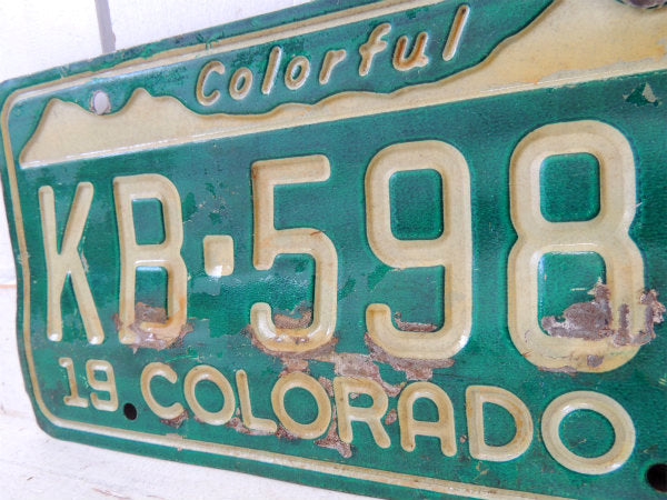 Colorful 1974's コロラド州 ヴィンテージ ナンバープレート カーライセンスプレート USA