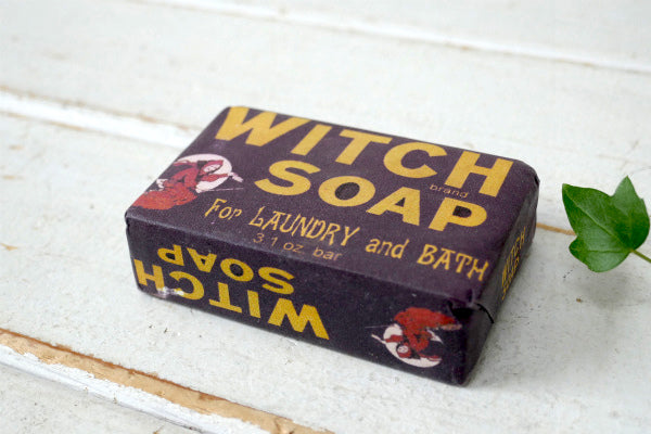 WITCH SOAP 魔女 紙製パッケージ 石鹸 ソープ 未使用品 ディスプレイ小物 USA