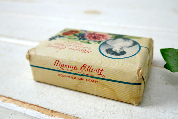 Maxine Elliott ヴィクトリアン 女性&薔薇 デッドストック アンティーク 石鹸 ソープ
