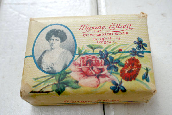 Maxine Elliott ヴィクトリアン 女性&薔薇 デッドストック アンティーク 石鹸 ソープ