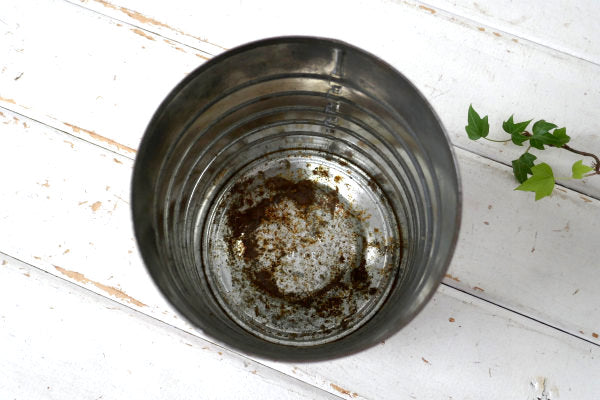 コーヒーメーカー・ケメックス パーコレーター サイフォン柄・ビンテージ・ティン缶 コーヒー缶 USA