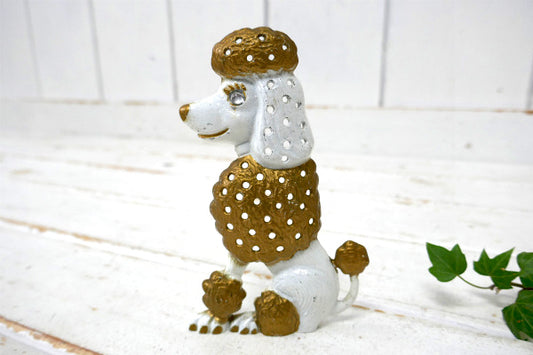 LIBBY プードル 犬 メタル製 ミッドセンチュリー 60's ヴィンテージ ピアスホルダー ピアススタンド アクセサリーホルダー USA