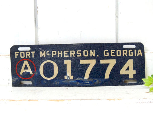 US ARMY SING ジョージア・ヴィンテージ・ナンバーサイン・ミリタリー・看板・USA