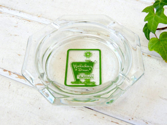 ホリデイ・イン・ホテル・ガラス製・ヴィンテージ・アドバタイジング・灰皿  USA