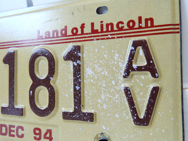 US イリノイ州・ 17 181 AV ビンテージ・ナンバープレート カーライセンスプレート アメ車