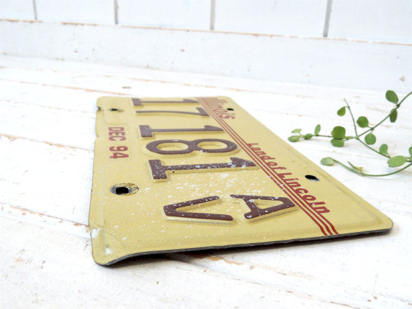 US イリノイ州・ 17 181 AV ビンテージ・ナンバープレート カーライセンスプレート アメ車