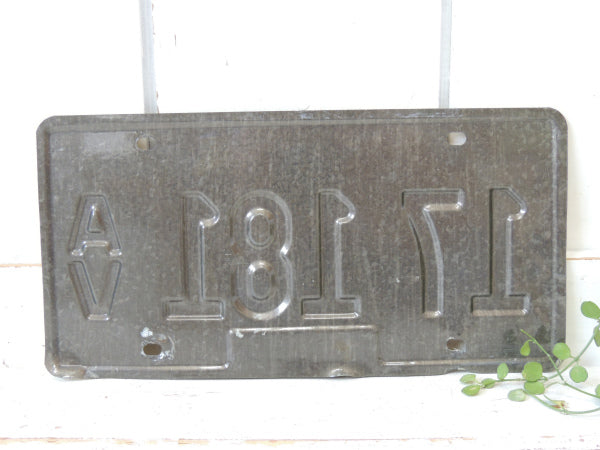 US イリノイ州・ 17 181 AV ビンテージ・ナンバープレート カーライセンスプレート アメ車