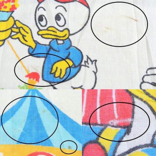 【ミッキー&フレンズ】OLDミッキー・カーニバル柄・70'sヴィンテージ・ユーズドシーツ(1/2)