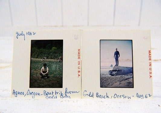 【Yankee】スライドフィルム・写真2枚付き・ヴィンテージ・ケース/コダック・生写真・ポートレート