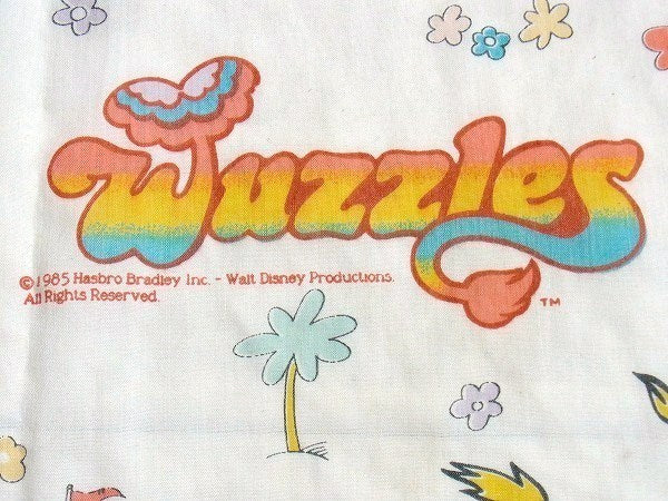 【Wuzzles】ウーズルズ・80'sヴィンテージ・ユーズドシーツ(ボックスタイプ) USA
