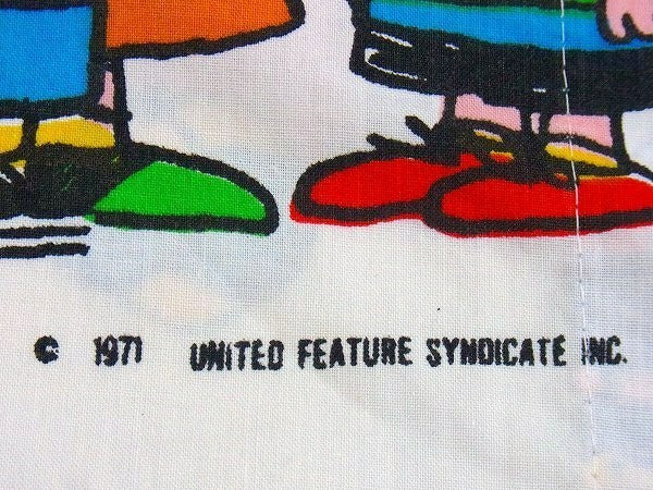 【スヌーピー】ピーナッツの仲間・コミック柄・ヴィンテージ・ユーズド・ピロケース/枕カバー USA