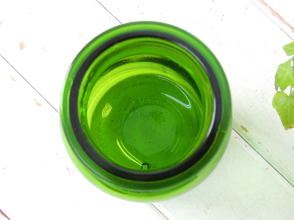 【ベルギー製・緑色】ヴィンテージ・薬瓶・メディカルボトル・ガラス瓶・花瓶・フラワーベース