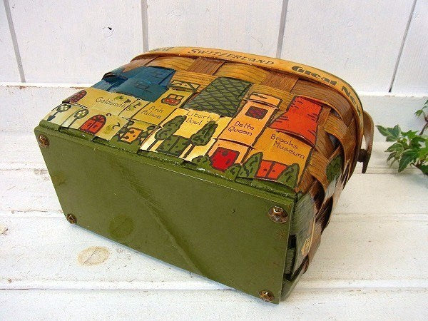 【Caro-Nan】Happy・アンティーク・カロナンバスケット/カゴバッグ/ハンドバッグ USA