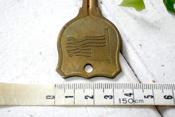 初代 アメリカ国旗・13星 1776★1976 USA 建国200年 ヴィンテージ 真鍮 キー 鍵